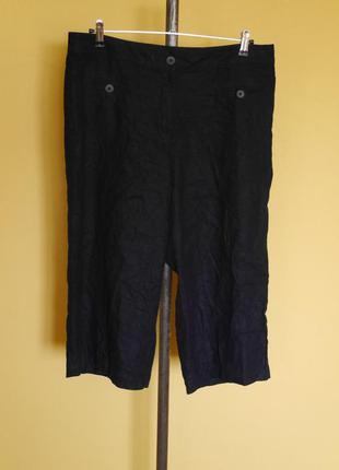 Довгі шорти-штани-бріджі льон+віскоза розмір l m&s