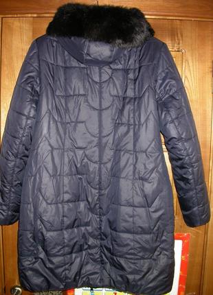 Зимнее теплющее пальто 54-56р.4 фото