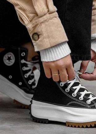 Кеді converse birds star hike high 166800c black текстиль стильний я львів