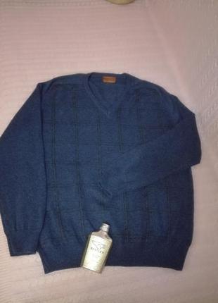 Шикарный мужской шерстяной (100% lambswool) свитер пуловер кофта, р.l