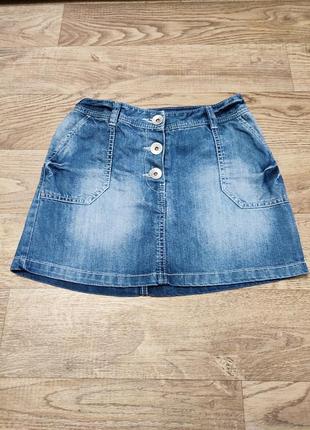 Юбка джинсовая, размер 152