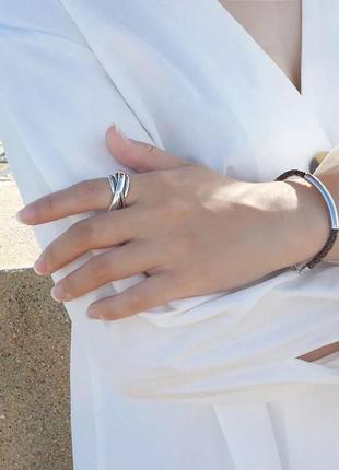 Мегастильное серебряное кольцо срібний перстень s9258 фото