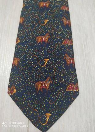 Винтажный шелковый галстук beaufort, tie rack, italy