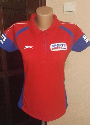 Футболка поло спортивная женская,размер евро 8(36) 42-44 размер от slazenger