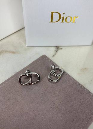 Серьги в посеребрении