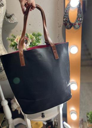 Ефектна сумка шоппер з черепом 5