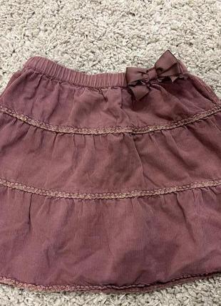 Красива вельветова спідниця monsoon на 3-7 років