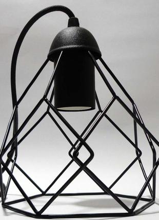 Подвесная люстра на 4-лампы ruby-4 e27 чёрный, потолочный светильник5 фото