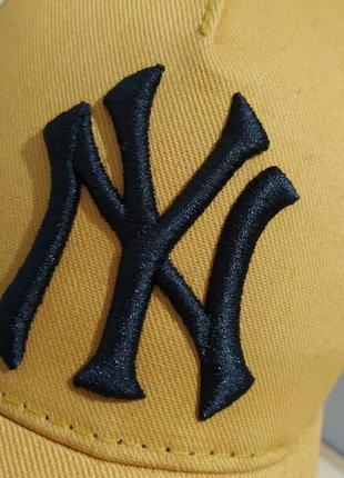 Тренд новая желтая кепка new york yankees хлопковая бейсболка  козырек6 фото