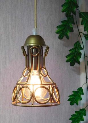 Подвесная люстра на 5-ламп rings-5 (e27, золото) светильник потолочный4 фото
