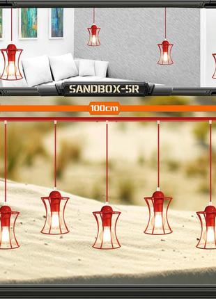 Подвесная люстра на 5-ламп sandbox-5 (e27 красный) светильник потолочный7 фото