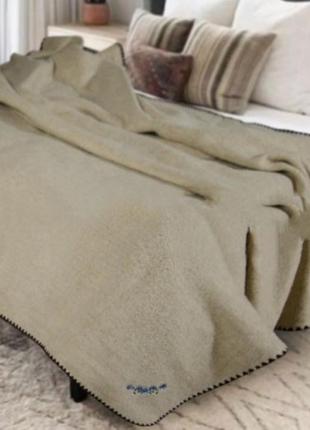 Одеяло шерсть/ лён ярослав 190х205, шерстяное одеяло