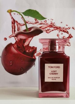 Хит! 1 мл 🍒 lost cherry вишня tom ford 🍒 затест распив отливант парфюмированная вода духи унисекс1 фото