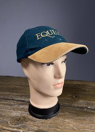 Бейсболка утеплена, вовняна equeest, зелена