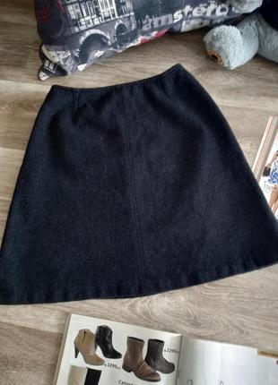 Теплая шерстяная юбка на подкладке от marks&spencer3 фото
