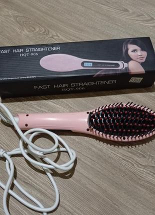 Електрична гребінець-випрямляч fast hair straightener утюжок для випрямлення