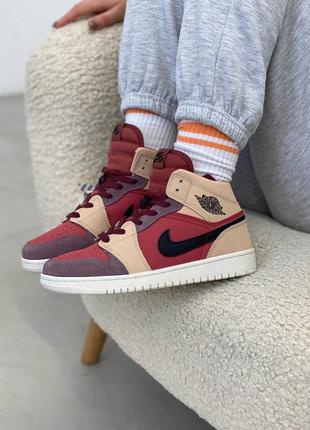 Nike air jordan retro 1 жіночі кросівки найк аїр джордан ретро1 фото