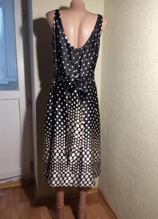 Сукня шовк, чорно-бiла.2 фото