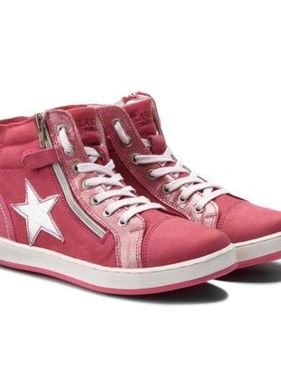 Шкіряні хайтопы, високі кеди на дівчаток 35, 36 р. lasocki young, польща