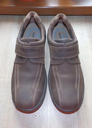 Туфли , полуботинки , мокасины hush puppies leather shoes на липучке1 фото