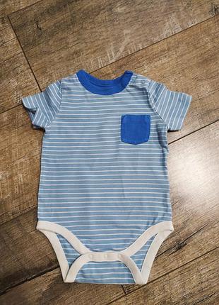 Бодик, боди с коротким рукавом, gap, р. 6-9 мес., 74, длинна 39см