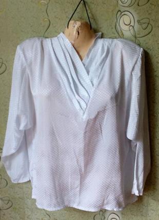 Expressionsi винтажная белая блуза.