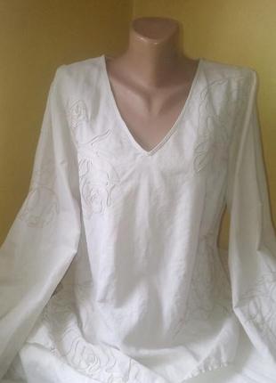 Блуза льняная mon soon, молодежная, женская,лето,деми.