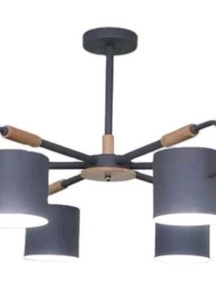 Люстра в скандинавському стилі в сірому кольорі2 фото