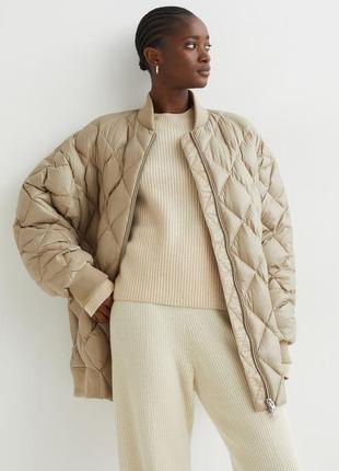 Стеганый пуховик h&m куртка бомбер
