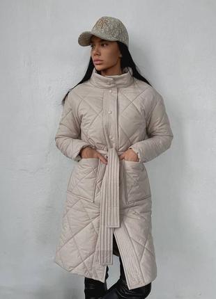 Стёганое пальто4 фото