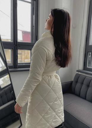 Стёганое пальто9 фото