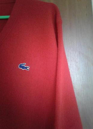 Красный свитер lacoste3 фото