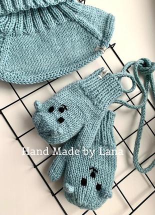 Детская манишка шарф детский