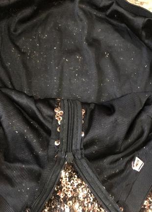 Красивая золотистая мини юбка2 фото