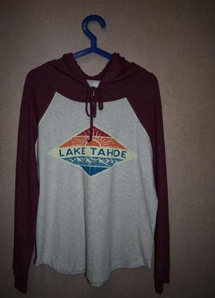 Лонгслив футболка капюшонка