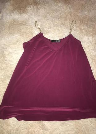 Майка бордовая