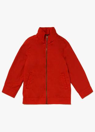 Нова коттоновая куртка червоного кольору, 100% коттон джордж для хлопчика 104-110