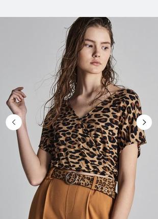 Блуза леопардова футболка