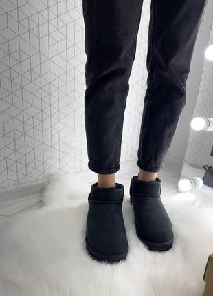 Ugg Sugar mini black замшеві