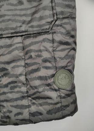 Двухстороннее демисезонное стеганое пальто куртка деми с капюшоном reserved 164 см3 фото