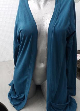 Кардиган кофта  бирюза легкий весна-лето от n&m раз.40-42