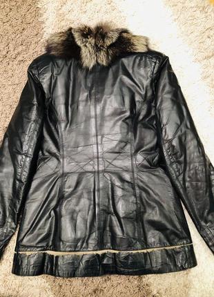 Кожаная куртка размер s2 фото