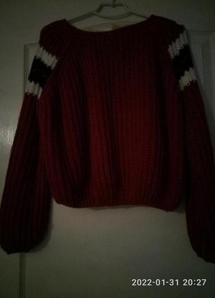 Bagaj. пуловер свитер крупной редкой вязки7 фото