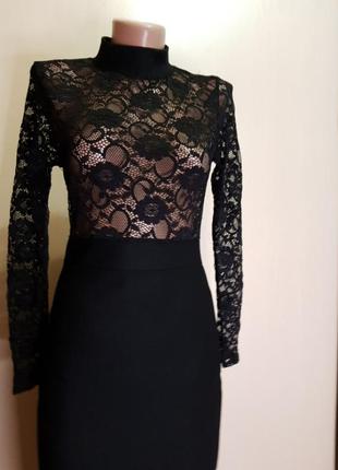 Платье чёрное вечернее  строгое3 фото