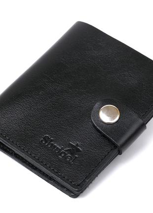 Практичное мужское портмоне shvigel 16502 черный1 фото