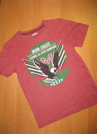 Футболка "f&f" розмір 7-8 років. зростання 128 див.