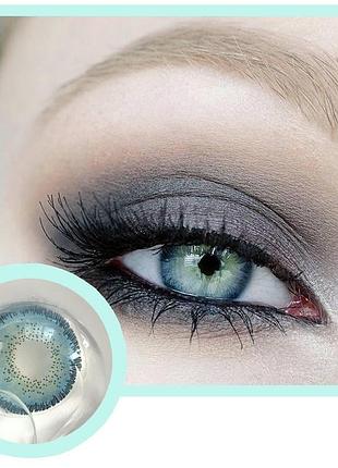Линзы цветные для глаз серо-голубые оттеночные фрешледи freshlady magic blue