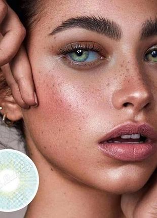 Линзы цветные для глаз голубые honolulu подходят для светлых глаз