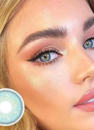 Линзы цветные для глаз freshlady голубые russian blue подходят для светлых глаз