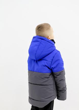 Куртка демісезонна подовжена для хлопчика на флісі всердеині 2 кольори та кишені8 фото